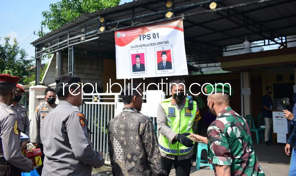 Terapkan Pengamanan Humanis, Prosesi Pemungutan Suara Pilkades Serentak di Sidoarjo Aman dan Kondusif