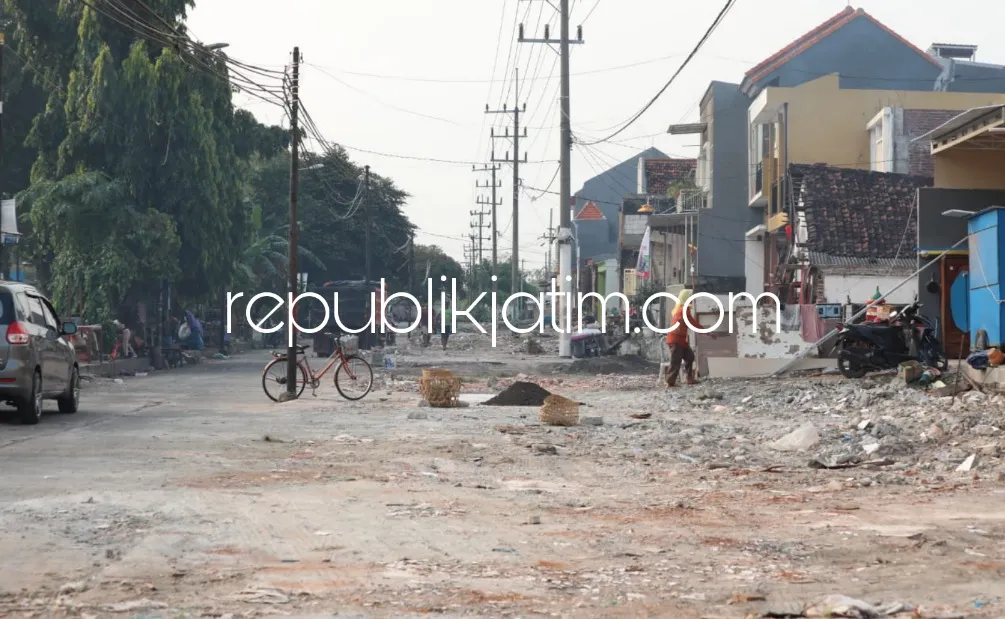 Juli Pembongkaran Bangunan Tuntas, Gus Muhdlor Kebut Pembangunan Frontage Road Segmen 2 Gedangan - Lingkar Timur