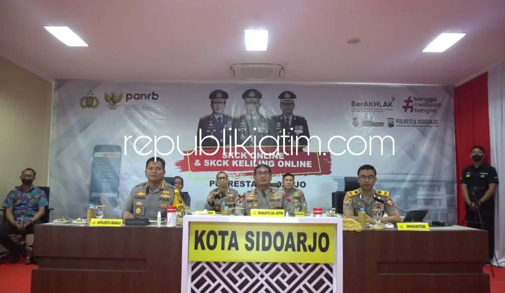 Nominator Top 15 Inovasi Pelayanan Publik, Polresta Sidoarjo Presentasi SKCK Online di Depan Tim Panel Kemenpan RB