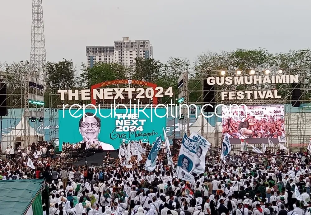 Terima Mandat Puluhan Ribu Pendukung di Jatim yang Penuhi GOR Sidoarjo, Gus Muhaimin Didaulat Maju Pilpres 2024