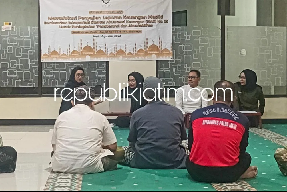 Tim Dosen Perkonomian Surabaya dan Sidoarjo Sosialisasi Penerapan ISAK 35 di Masjid AT Tadzikro Sidoarjo