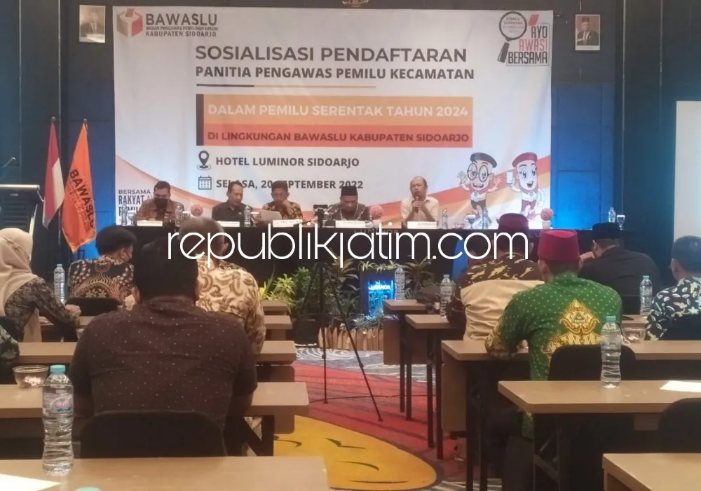 Pakai Sistem Gugur, Bawaslu Sidoarjo Mulai Buka Pendaftaran Untuk 54 Anggota Panwascam Pemilu 2024