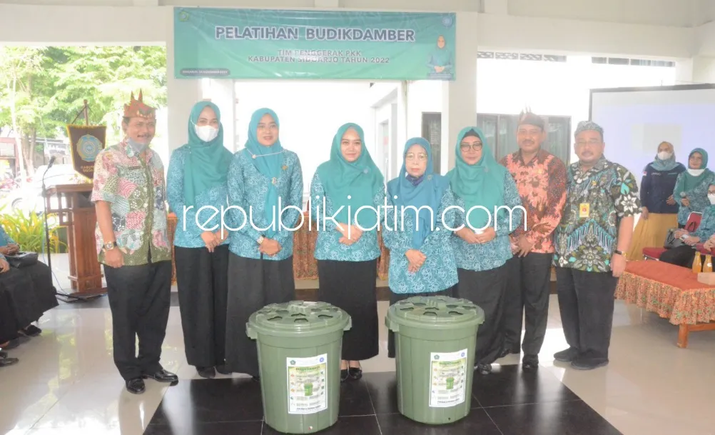 Jaga Kemandirian Ekonomi Warga, TP PKK dan Dinas Perikanan Sidoarjo Kembangkan Budikdumber