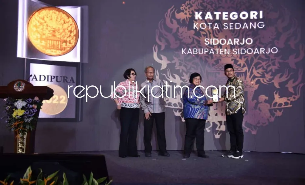 Usai Absen 4 Tahun, Sidoarjo Kembali Raih Penghargaan Adipura 2023 Dari Menteri Lingkungan Hidup dan Kehutanan