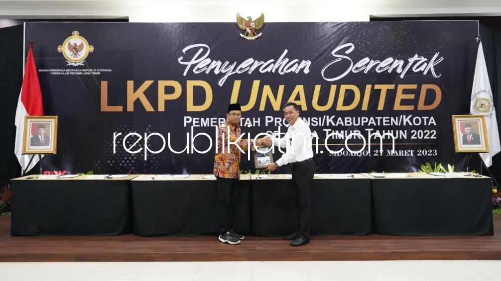 LKPD Unaudited Tahun 2022 Diserahkan ke BPK, Gus Muhdlor Berharap Sidoarjo Pertahankan WTP