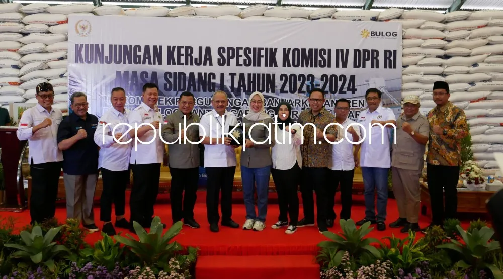 Tinjau Gudang Bulog Bersama Komisi IV DPR RI, Gus Muhdlor Ajak Stabilkan Harga Beras dengan Keseimbangan Pasokan