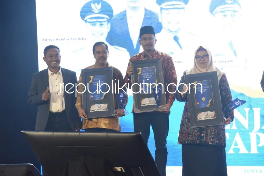 Bupati Sidoarjo Raih Penghargaan Tingkat Pemulihan dan Pertumbuhan Ekonomi Terbaik di Jatim