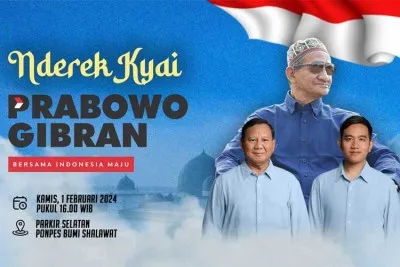 Capres Prabowo Dijadwalkan Hadir Deklarasi Derek Kiai Pesantren Bumi Shalawat Sidoarjo