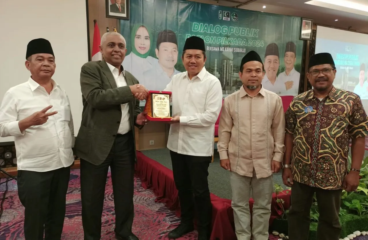 Mas Iin dan Abah Edy Saling Melengkapi saat Hadiri Dialog Publik yang Digelar MD KAHMI Sidoarjo
