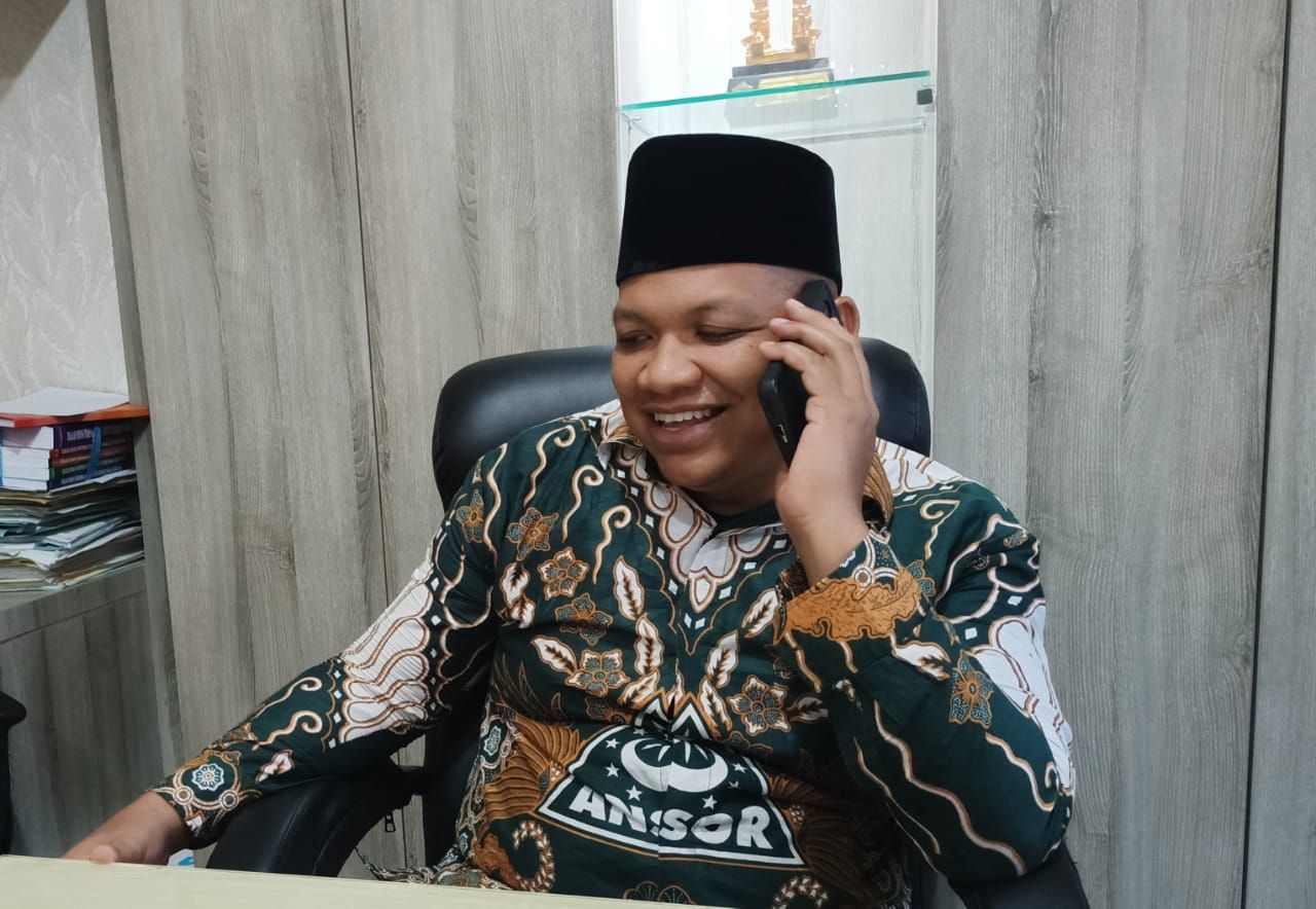 Ketua PC GP Ansor Sidoarjo sekaligus Satuan Koordinator Wilayah (Satkorwil) Banser Jatim, Rizza Ali Faizin