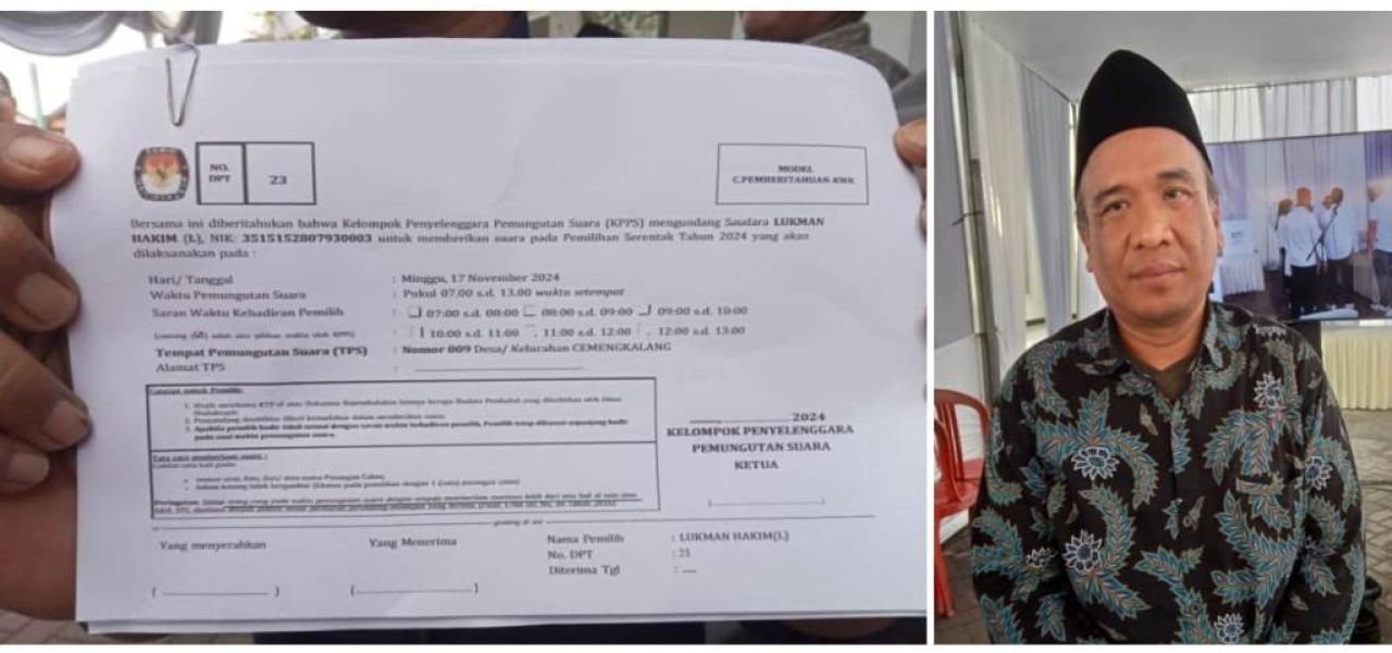 FORMULIR - Berdasarkan PKPU Nomor 17 Tahun 2024 untuk pemberian formulir C-Undangan bisa kepada pemilih dapat dilakukan melalui aplikasi Whatsapp (WA). Insert foto Haidar Munjid Divisi Teknis Pelaksanaan KPU Sidoarjo.