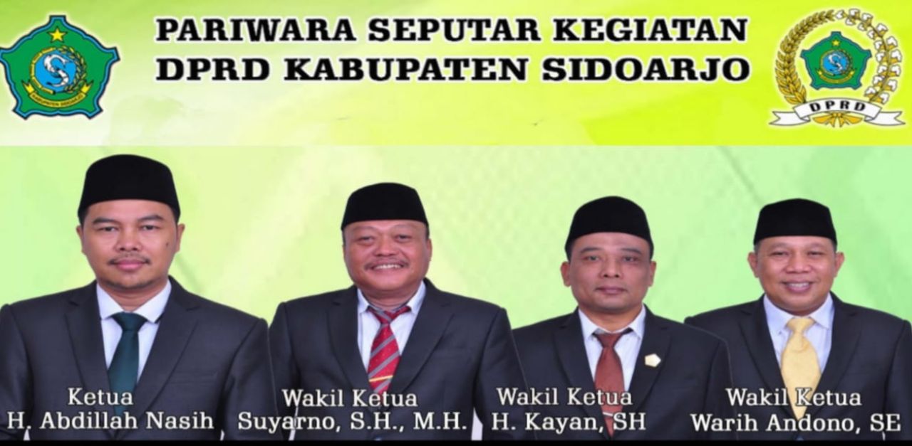 KOMPAK - Sebanyak empat pimpinan DPRD Sidoarjo menghadiri acara paripurna yang digelar di ruang Paripurna DPRD Kabupaten Sidoarjo beberapa pekan lalu.