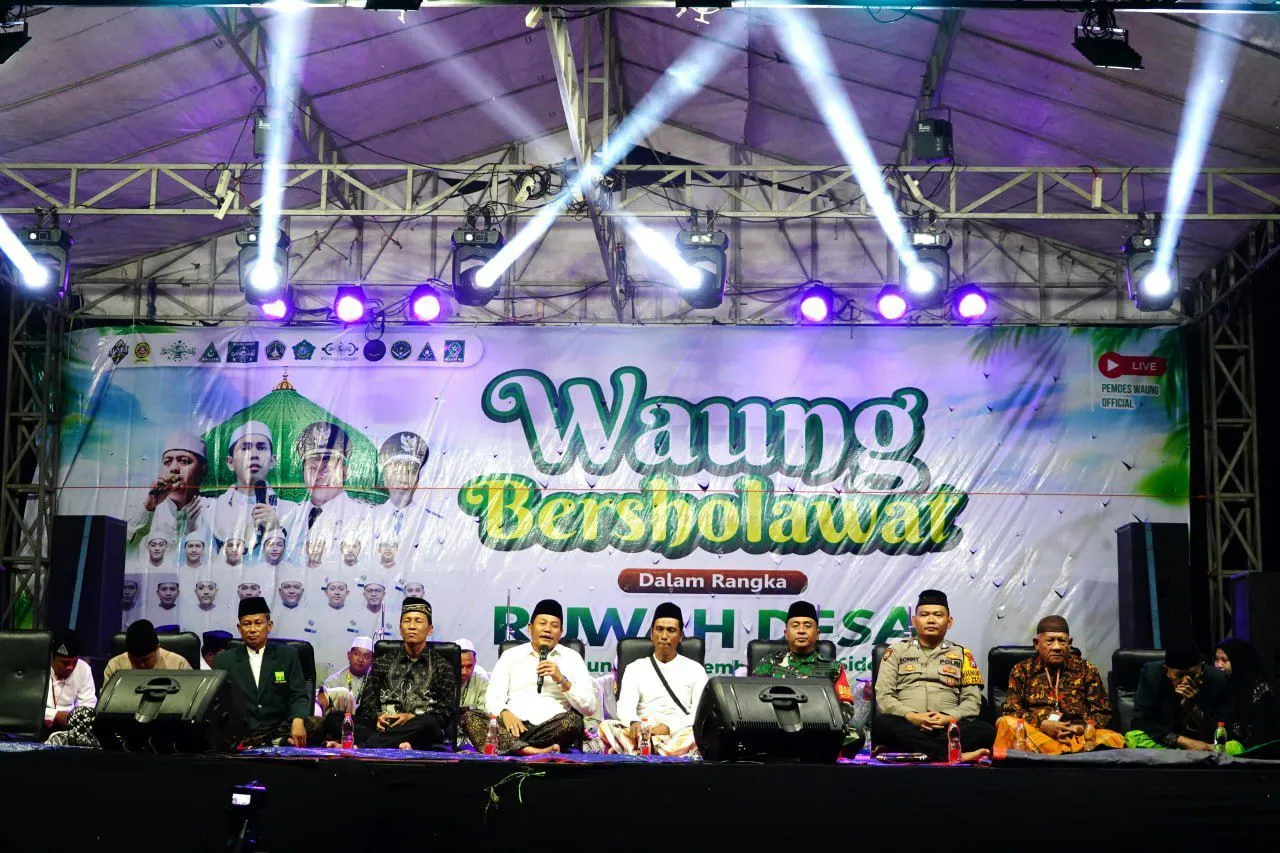 Ikut Shalawat Ruwah Desa Waung, Plt Bupati Sidoarjo Sampaikan Beberapa Janji Program Prioritas