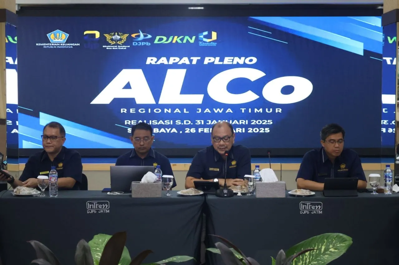 Kanwil DJP Jatim II Ikuti Pleno ALCo Regional, Per Januari 2025 Pendapatan Jatim Capai Rp 19,49 triliun