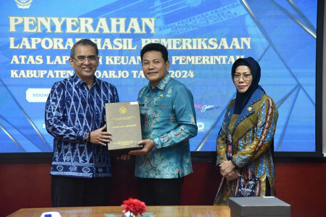 Diterima Bupati dan Ketua DPRD, Sidoarjo Kembali Terima Opini WTP Ke 12 Kali Berturut - Turut