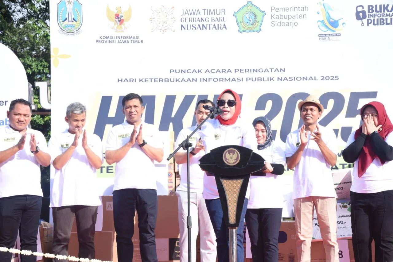 Cetak Sejarah, Sidoarjo Sukses Kampanye Keterbukaan Informasi di Ruang Terbuka dengan Riang Gembira Dipenuhi Doorprize