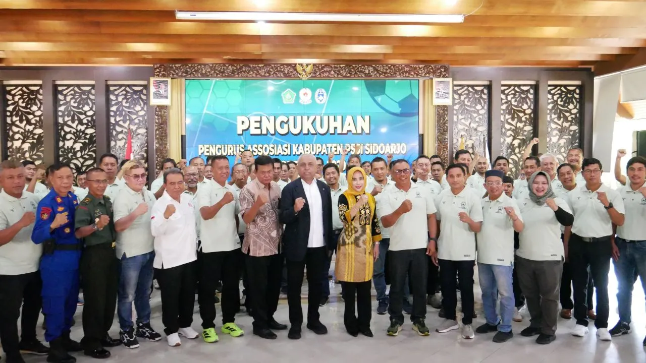 Wabup Sidoarjo Berkomitmen Dukung Kemajuan Sepakbola di Kota Delta Lewat Pengurus Askab PSSI Baru
