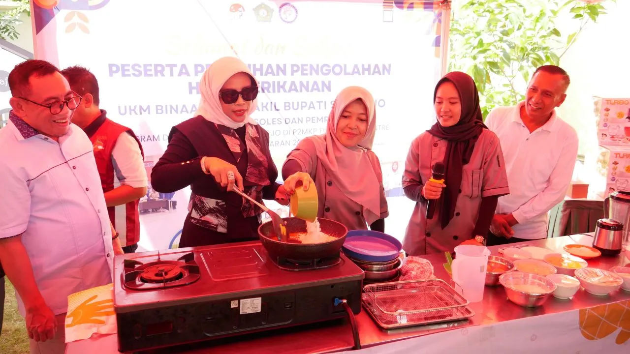 Turunkan Stunting dan Dongkrak Perekonomian, Wabup Ajak Emak-Emak di Sidoarjo Serius Ikut Pelatihan Pengolahan Ikan Lele