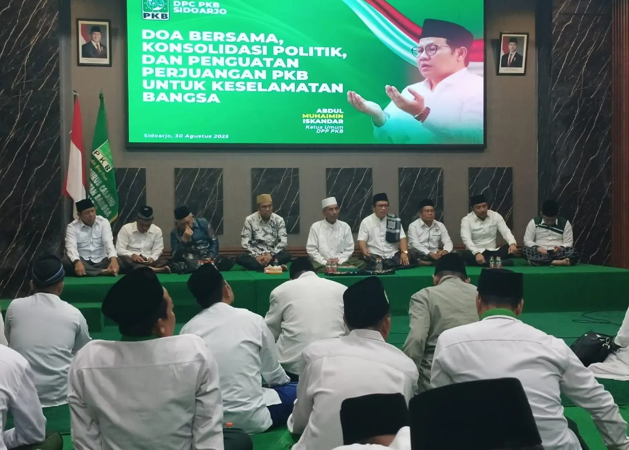 Prihatin Demo Hingga Berakhir Bentrok, Pembakaran dan Kematian, DPC PKB Sidoarjo Gelar Doa Bersama dan Salat Gaib