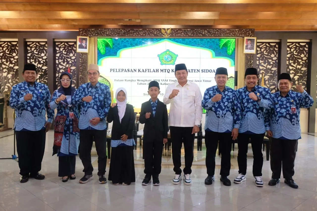 Targetkan Rebut Kembali Juara Umum, Bupati Sidoarjo Lepas 54 Kontingen MTQ ke XXXI Tahun 2025