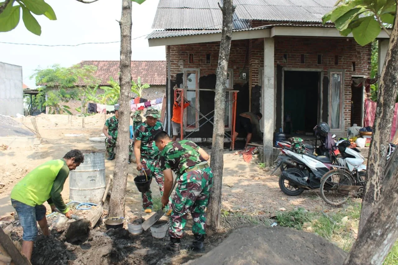 Satgas TMMD ke 126, Kodim 0816 Sidoarjo Bangun RTLH Warga Kedondong Wujudkan Hunian Layak, Aman dan Nyaman