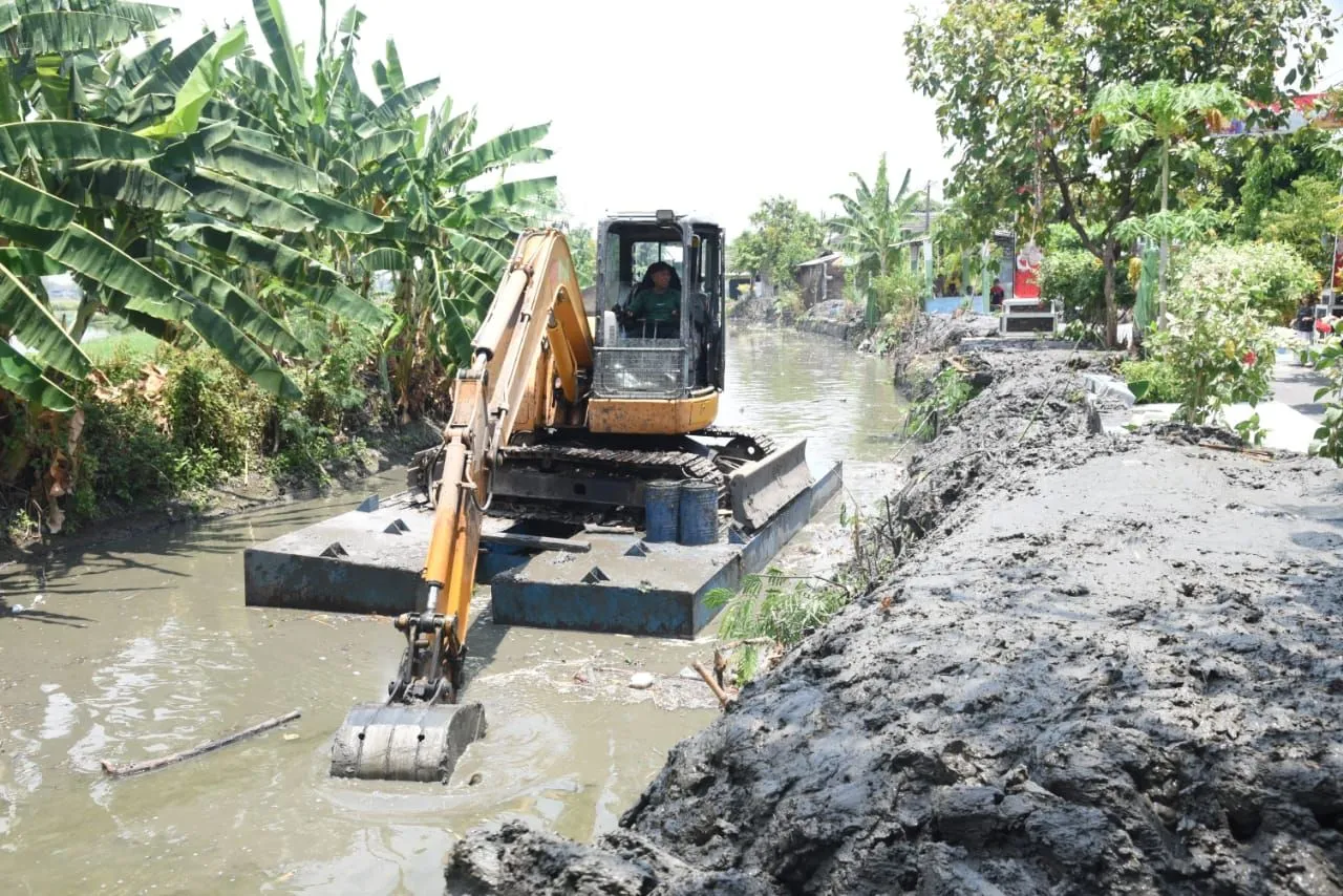 Antisipasi Banjir Musim Penghujan, Pemkab Sidoarjo Kebut Normalisasi Sungai dan Siagakan 34 Pompa Air