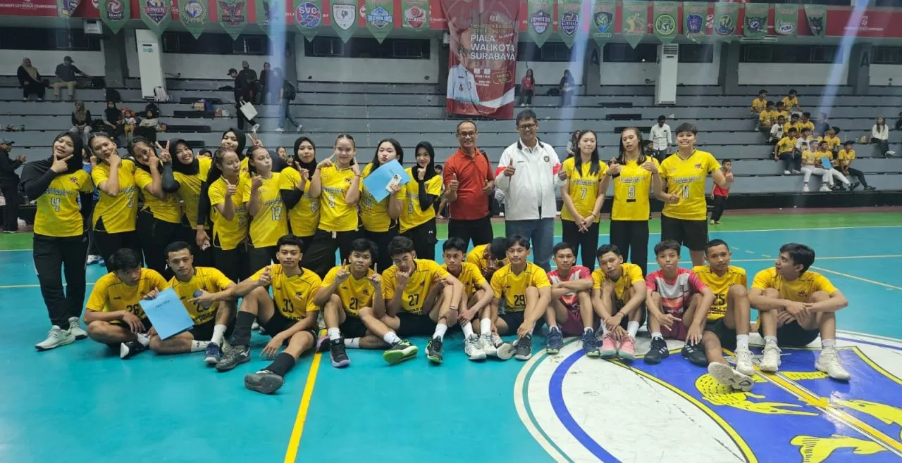 Tiga Klub Bola Voli Sidoarjo Borong Juara 1 dan 2 dalam Kejuaraan Antar Klub U 19 Piala Walikota Surabaya