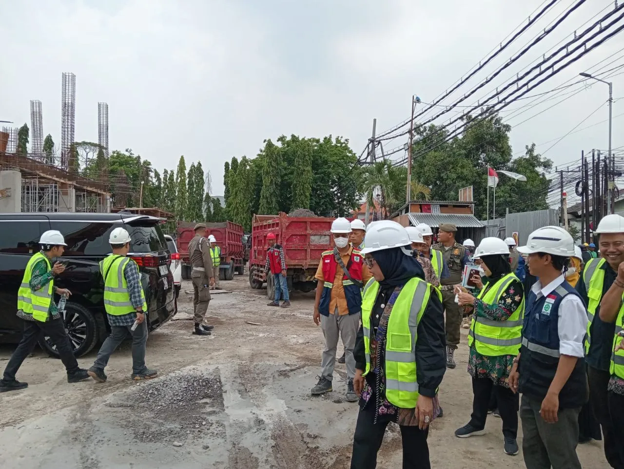 Sidak Proyek Pembangunan RSUD Sedati Rp 51,7 Miliar, Wabup Sidoarjo Kecewa Rekanan Baru Kerjakan 13 Persen