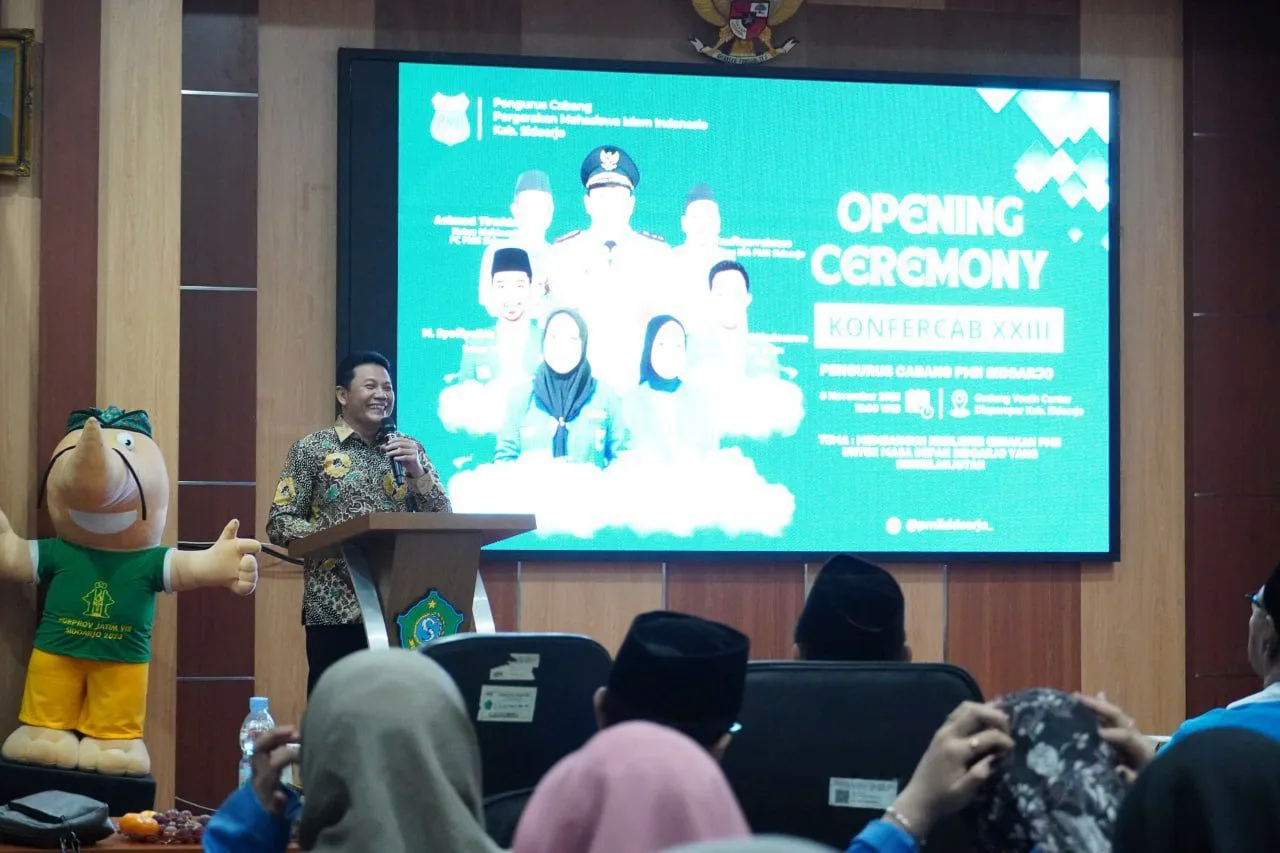 Konfercab XXIII PMII Sidoarjo Resmi Dibuka, Bupati Ajak Kader Jadi Motor Penggerak Pembangunan di Kota Delta
