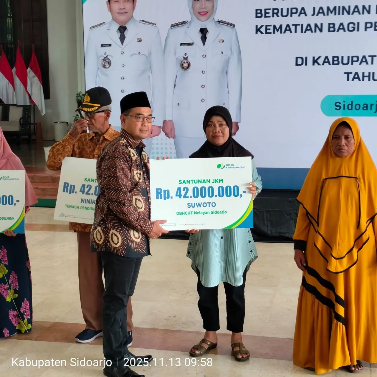 Disnaker Pemkab Sidoarjo Lindungi 34.227 Pekerja Rentan Dengan BPJS Ketenagakerjaan