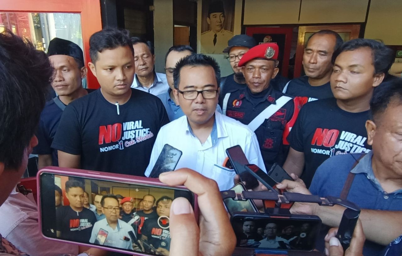 M Sholeh Penasehat Hukum Terdakwa kasus dugaan korupsi Rusunawa Tambaksawah, Kecamatan Waru, Sidoarjo untuk tersangka Ali Fauzi (Kades Tambaksawah).