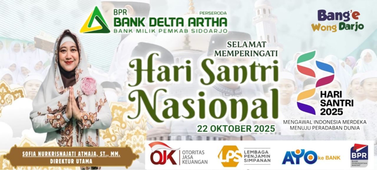 Direksi Beserta Staf BPR Bank Delta Artha Perseroda Mengucapkan Selamat Memperingati Hari Santri Nasional 2025