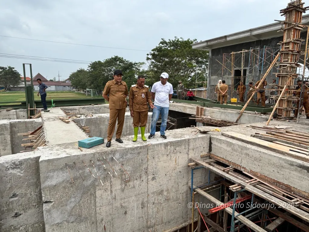 Akhir 2025 Bupati Sidoarjo Marah-Marah Kinerja Lamban, Kini Apresiasi Progres Proyek Rumah Pompa Kedungpeluk