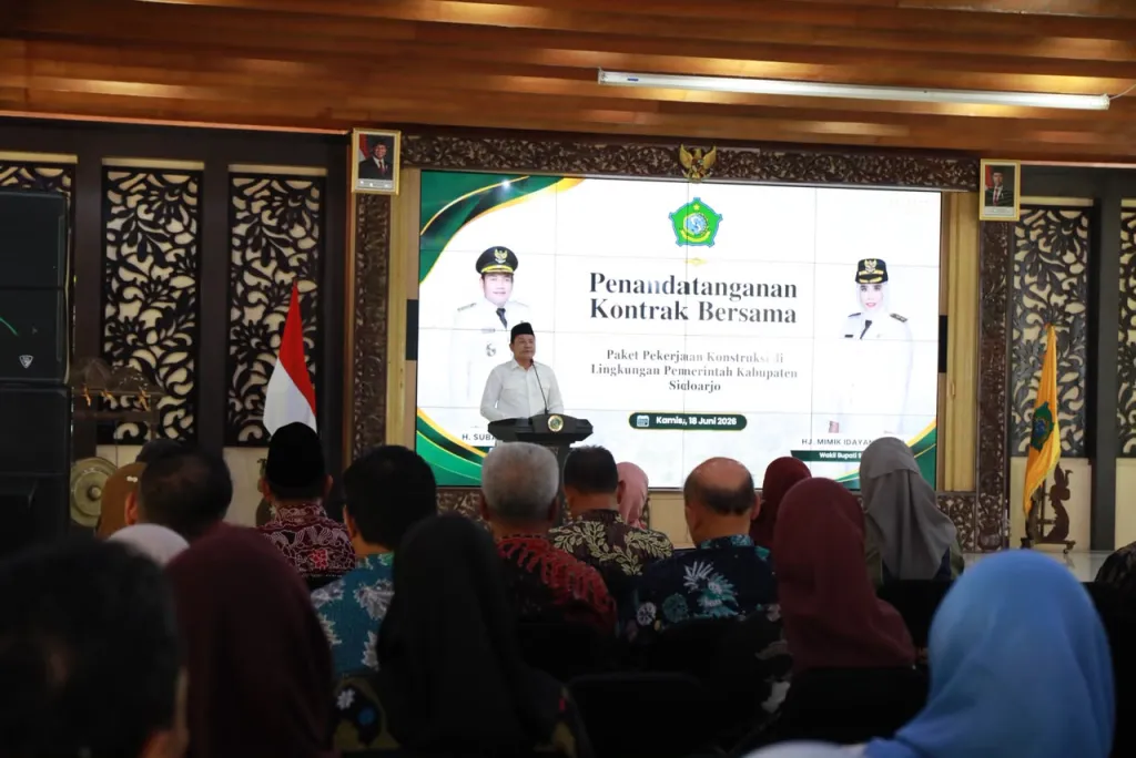 Tindak Lanjuti Arahan KPK, Bupati Subandi Warning Kontraktor Sidoarjo Harus Kerja Tepat Waktu dan Jaga Kualitas