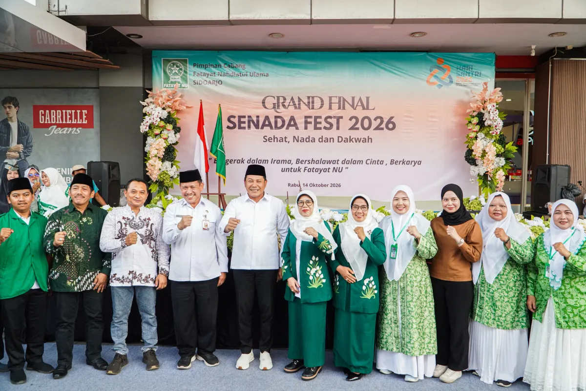Gemakan Shalawat dan Karya, Bupati Subandi Ajak Fatayat NU Sidoarjo Jadi Penggerak Kemajuan Pembangunan Daerah