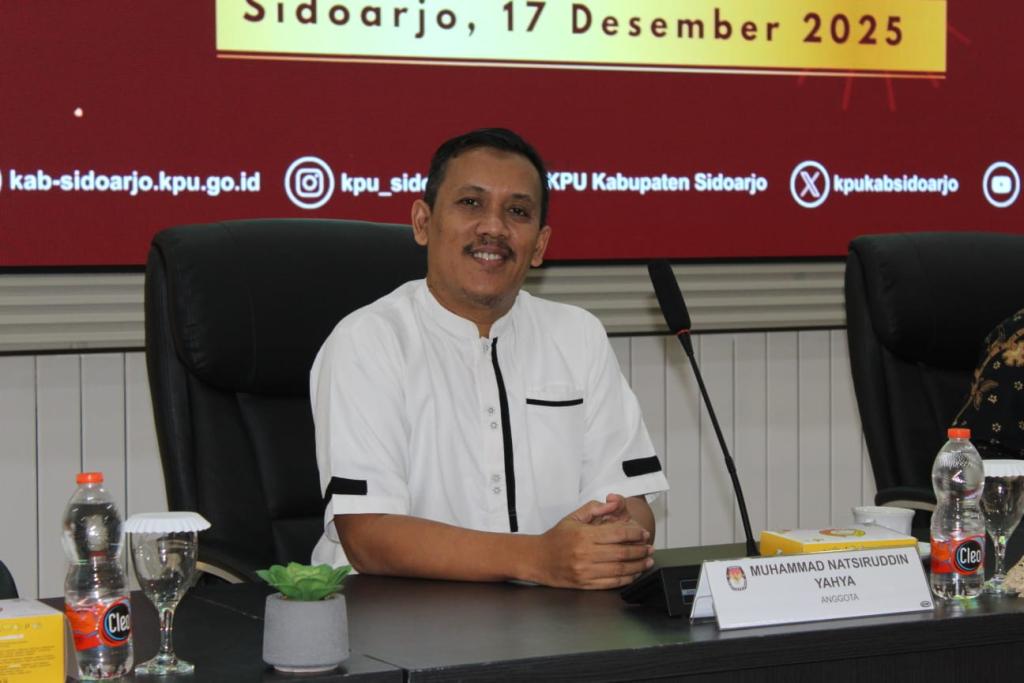 Muhammad Natsiruddin Yahya (Komisioner KPU Sidoarjo Divisi Perencanaan Data dan Informasi)
