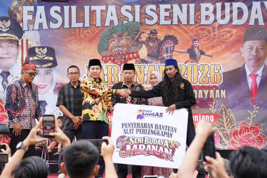 FESTIVAL - Anggota DPRD Kabupaten Sidoarjo Muh Zakaria Dimas Pratama mendorong gelaran Sepanjang Fest 2026. Acara Fasilitasi Kegiatan Kebudayaan Jaranan di Kelurahan Sepanjang, Kecamatan Taman, Sidoarjo, Sabtu (28/03/2026).