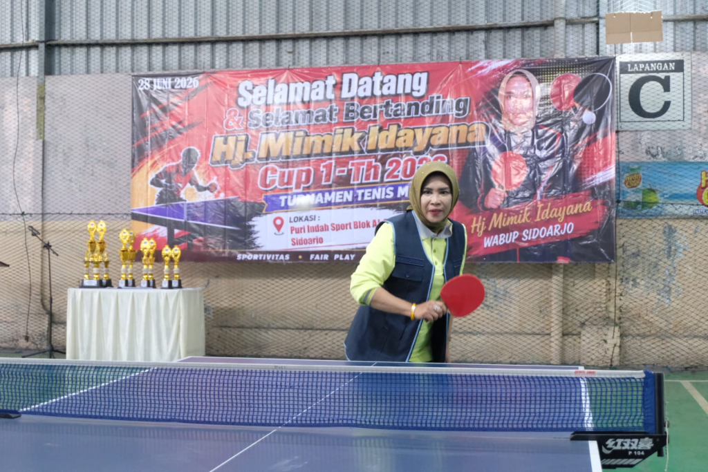 64 Pasangan Ganda Unjuk Gigi, Wabup Mimik Idayana Resmi Buka Turnamen Tenis Meja Cup 1 2026