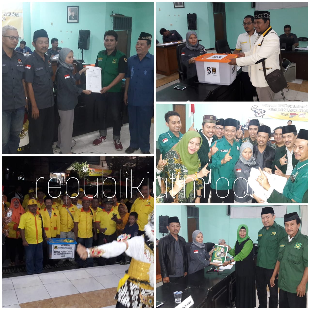 DETIK AKHIR - Sebanyak 9 partai mendaftarkan Bacalegnya pada malam hari atau saat detik-detik akhir masa pendaftaran Bacaleg DPRD Sidoarjo Tahun 2019 di KPU Sidoarjo, Selasa (17/07/2018) malam.