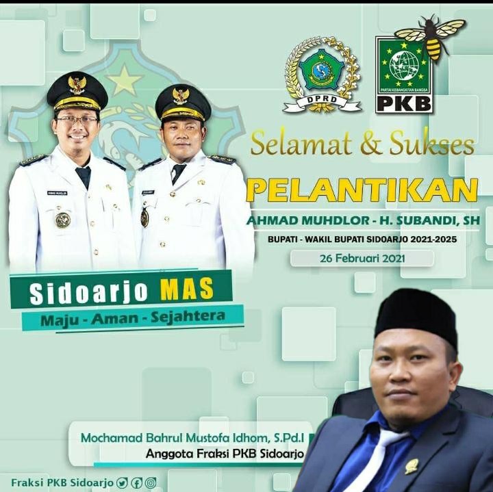 Ucapan Pelantikan anggota Fraksi PKB Sidoarjo