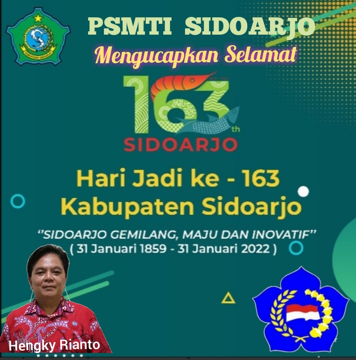 PSMTI Sidoarjo Mengucapkan Selamat Hari Jadi ke 163 Kabupaten Sidoarjo 