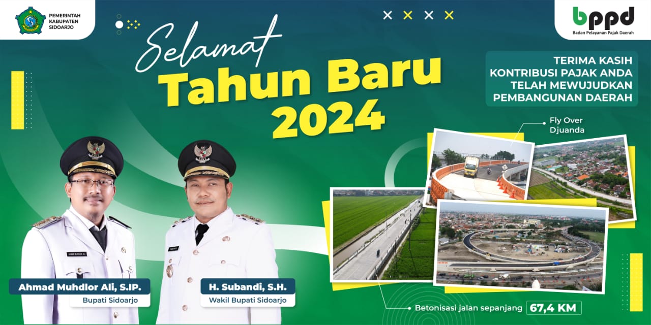 Pemerintah Kabupaten Sidoarjo Mengucapkan Selamat Tahun Baru 2024