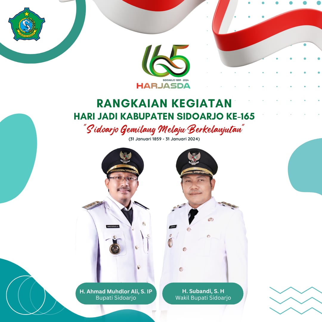 HARJASDA - Serangkaian Hari Jadi Kabupaten Sidoarjo (Harjasda) ke 165 yang dilengkapi berbagai acara mulai shalawatan hingga Pengajian Akbar bersama Gus Iqdam di MPP Sidoarjo. 