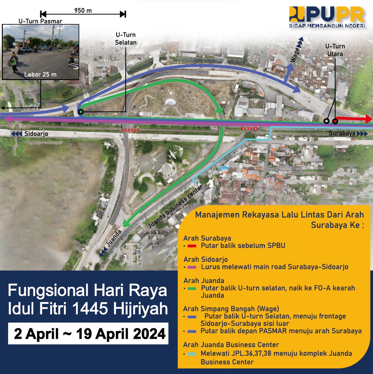 DIBUKA - Meski belum resmi dibuka Presiden RI Joko Widodo, Flyover Djuanda akan difungsikan saat mudik lebaran 1445 Hijriyah dengan rekayasa arus lalu lintas mulai 2 April 2024 pukul 10.00 WIB dan akan di tutup kembali pada 19 April 2024 pukul 10.00 WIB.