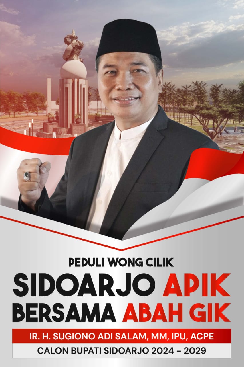 Calon Bupati Sidoarjo 2024 - 2029, Ir H Sugiono Adi Salam MM IPU ACPE