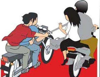 Ilustrasi proses pemjambretan uang Rp 118 juta