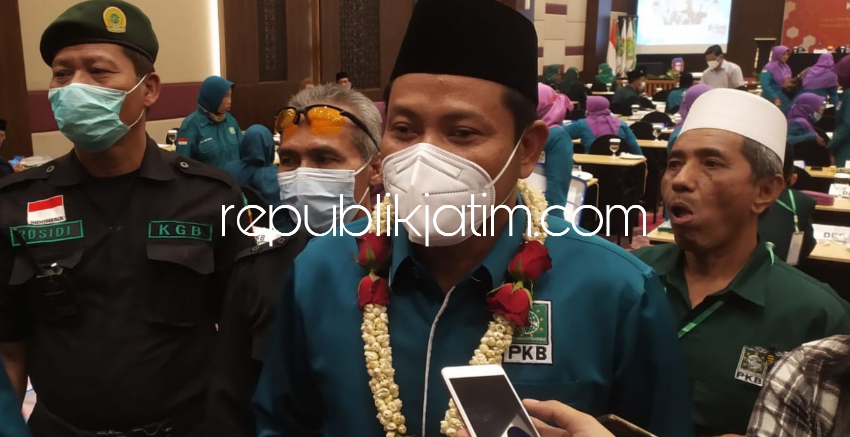TERPILIH - Wakil Bupati Sidoarjo, Subandi terpilih sebagai Ketua DPC PKB Sidoarjo periode 2021 - 2026 dalam Muscab V yang digelar di Fave Hotel, Sidoarjo, Minggu (07/03/2021).