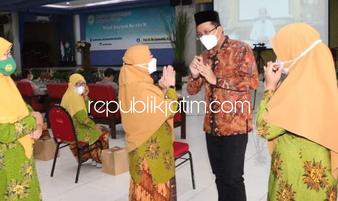 SINERGI - Bupati Sidoarjo, Ahmad Muhdlor Ali (Gus Muhdlor) meminta sinergitas antara Aisyiyah dan Pemkab Sidoarjo agar terus dijaga saat Milad ke 104 Aisyiyah, Minggu (23/05/2021).
