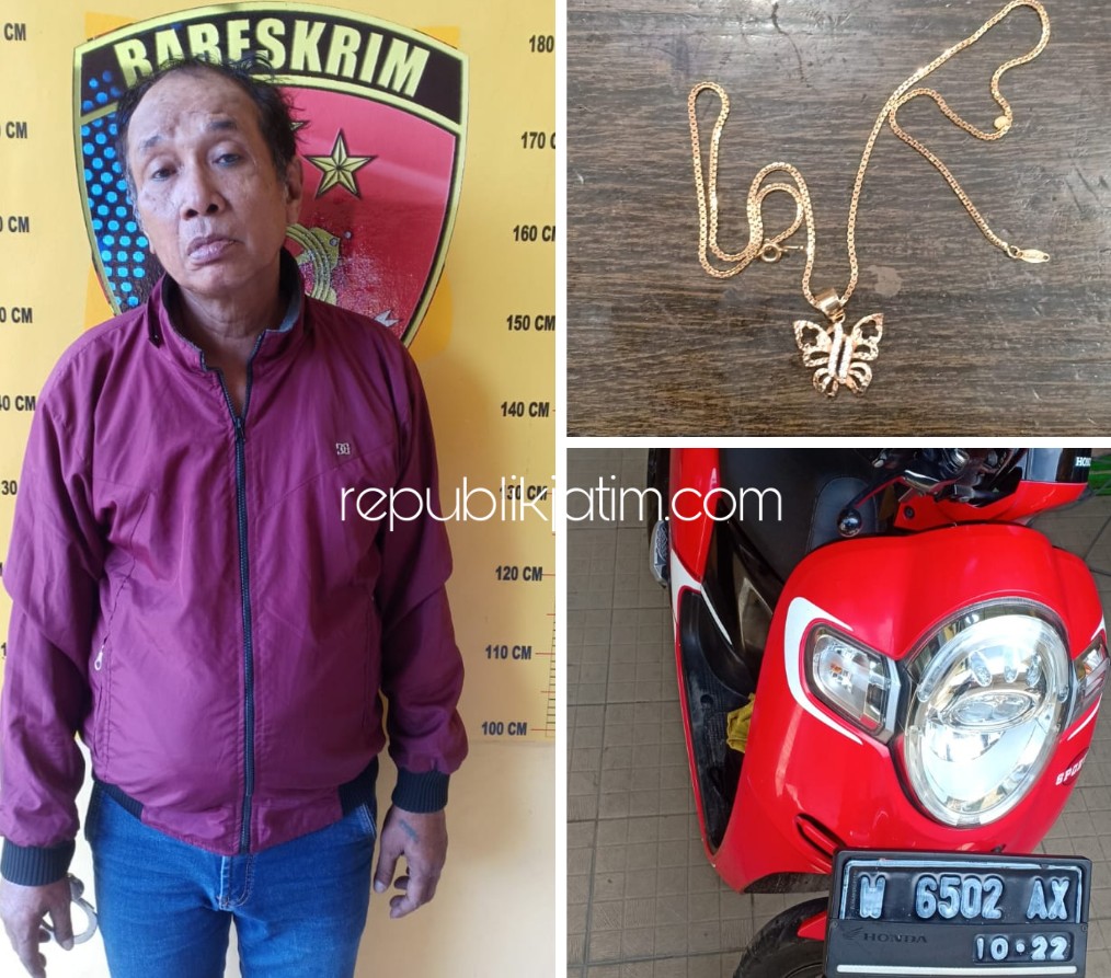 DITAHAN - Tersangka Petrus Salampessy (54) warga JL Ikan Mungsing 7, Kelurahan Perak Barat, Kota Surabaya diamankan petugas Polsek Sedati beserta barang buktinya, Rabu (27/05/2020).