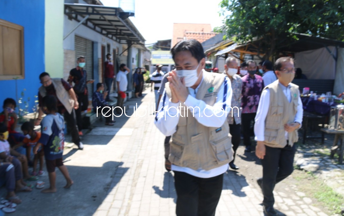 BANTUAN - Plt Bupati Sidoarjo, Nur Ahmad Syaifuddin bakal menyalurkan bantuan setiap RW Rp 3 juta sebagai operasional PSBB Tahap tiga di Sidoarjo, Sabtu (30/05/2020).